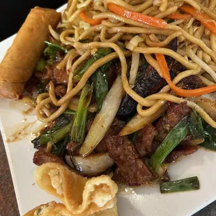 Dinner combo Mongolian beef