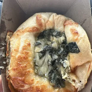 Spinach kolache.