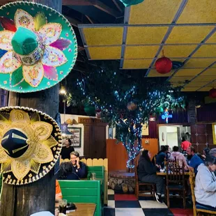 Vibrant and colorful entryway at Leo&apos;s Mexican restaurant :) !