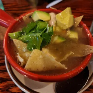 The soup was delicious!