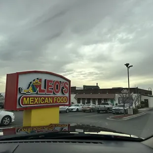 Sign out front