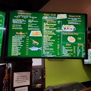 Menu as of 11/22/2024