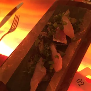 Japanese Hamachi Crudo