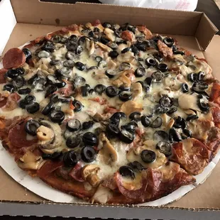 Deluxe less onions and green peppers