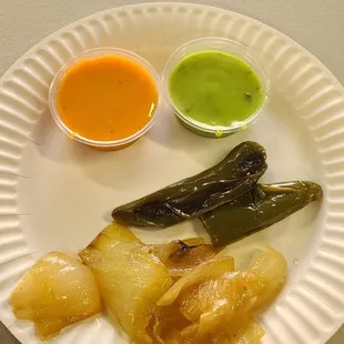 Habanero Salsa, Guacamole Sauce, Grilled Onions &amp; Jalapeños  06-08-2024