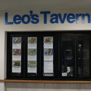 the front of the restaurant