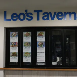 menus on the wall