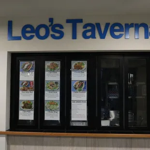 the front of the restaurant