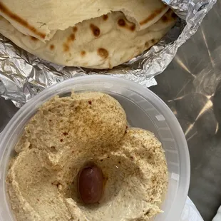 Hummus and pita