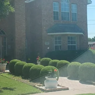 the front of the house