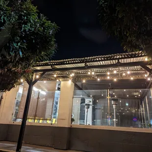 Storefront from parking lot view