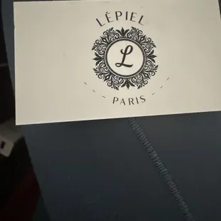 Back of the card given.