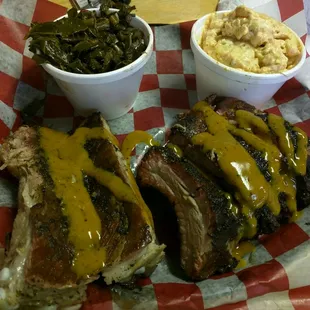 Spare ribs and baby back ribs