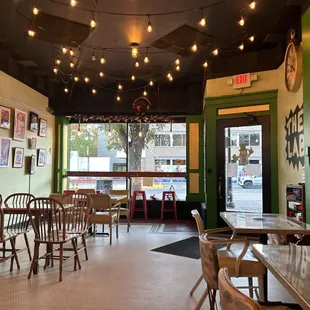 the interior of a restaurant