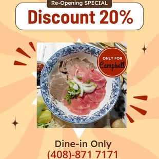 Re-Opening Event on September: Dine-In at Campbell Location