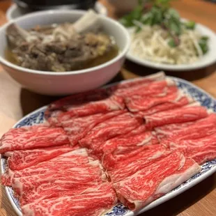 Phở Bò Wagyu ($23) w/ Sườn Bò: beef rib ($5 x2)