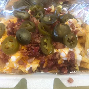 WhoDat fries @ Le Roux&apos;s Chicken Shack !