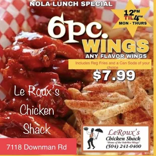 the menu