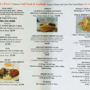 menu, burritos and wraps