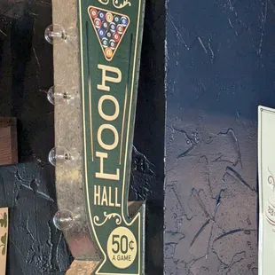 We have one pool table