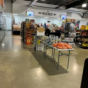 the inside of a grocery store