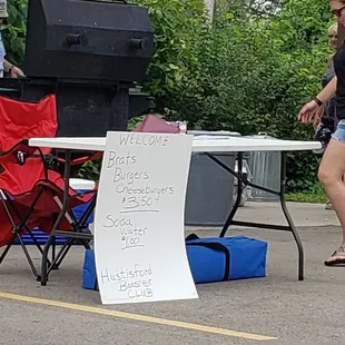 Grilling while I was there.