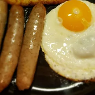 The sausage links cook up juicy with a snappy casing.