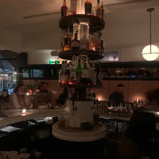 interior, sushi and sashimi