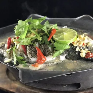 Steamed Bass with Lemongrass