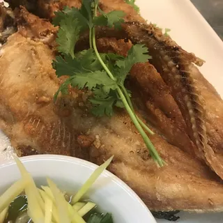 Trout with Mango Sauce