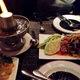 Papaya Salad with Raw Crab