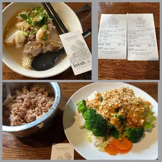 Vegetable and Tofu Peanut Sauce