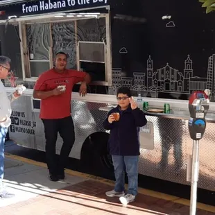 Friends and Family stopping by for a bite to eat!