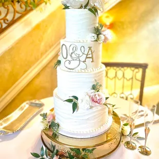a wedding cake