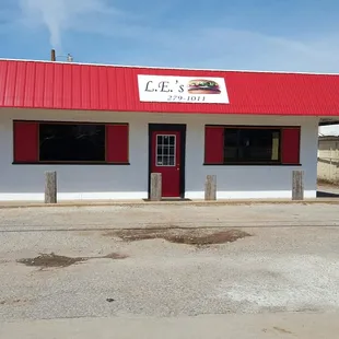 the front of the restaurant