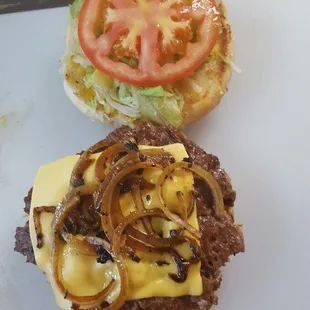 Grill onion burger