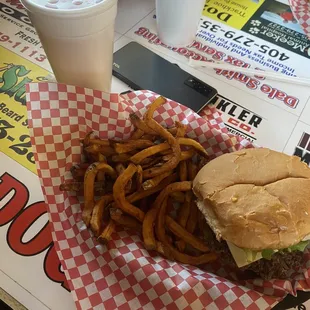 Mushroom Swiss Burger