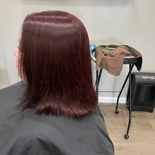 She went from dull brown to a rich red