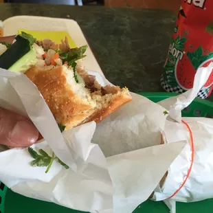 Chicken teriyaki sandwich