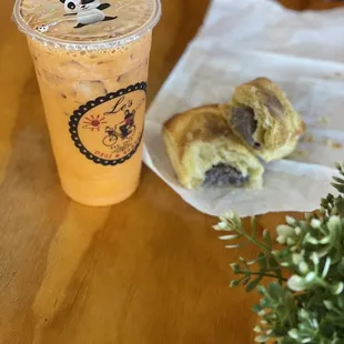 Thai Tea &amp; Taro Pie