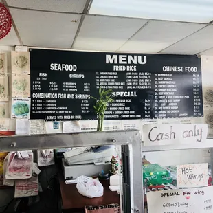 menus and prices