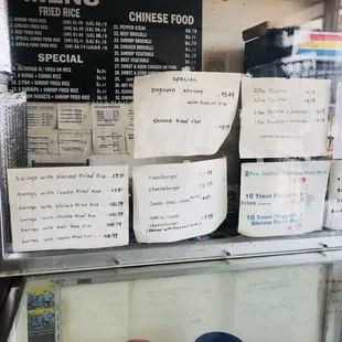 menus and prices