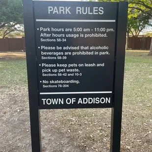 Park Rules