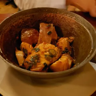 Caramelized fish (salmon)