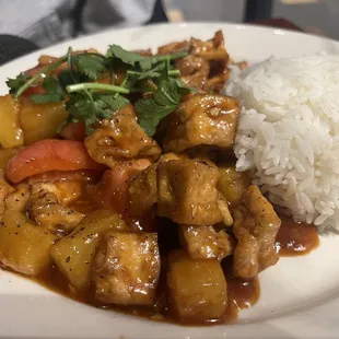 99. Tomato and Pineapple Tofu
