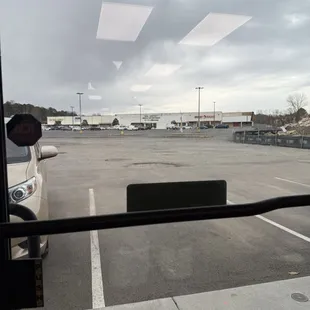 View from the door - it&apos;s in the parking lot of the old location