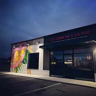 the outside of the building