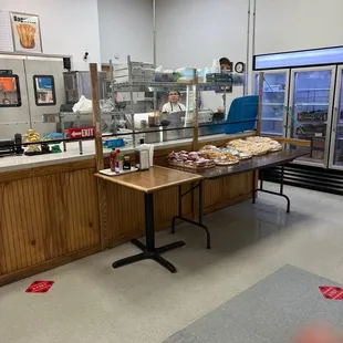 the counter area