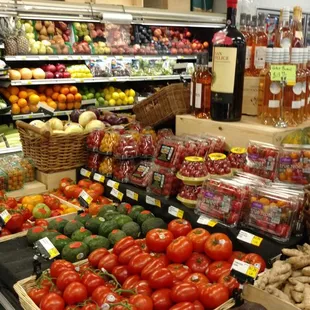 a variety of fruits and vegetables