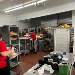 Working hard